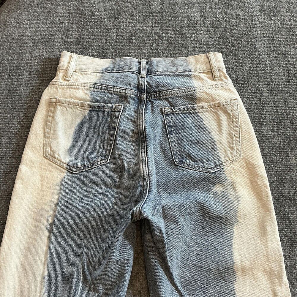 PacSun Ultra High Rise Slim Jeans Womens 25 Blue Acid Wash Button Fly Denim - Picture 2 of 12
